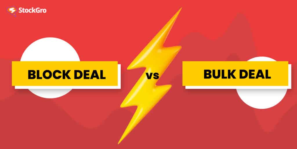 block deal vs bulk deal
