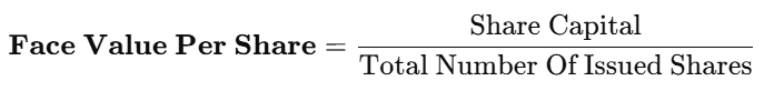 Face Value Formula