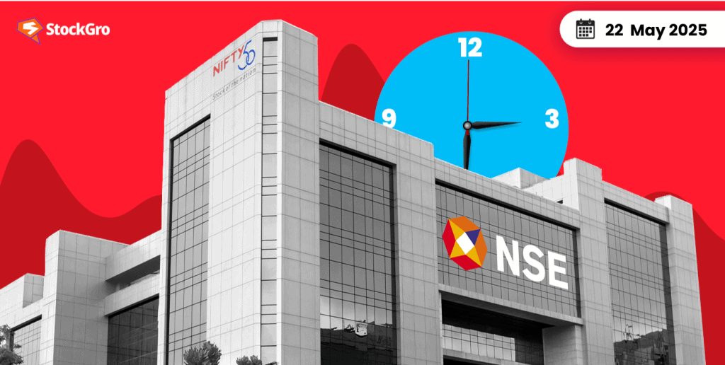 What happened in the Indian stock market today (22nd May 2025)?
