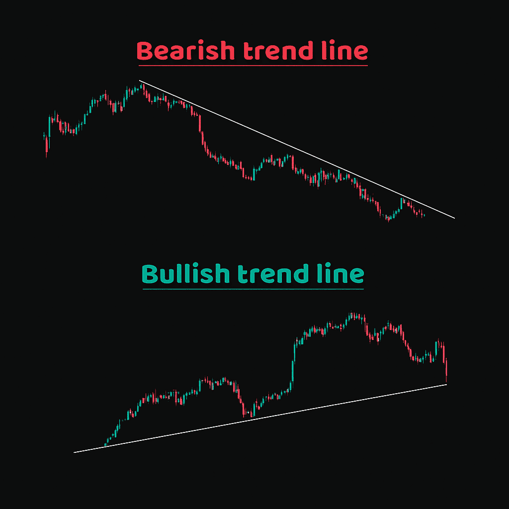 Bearish and bullish trend line