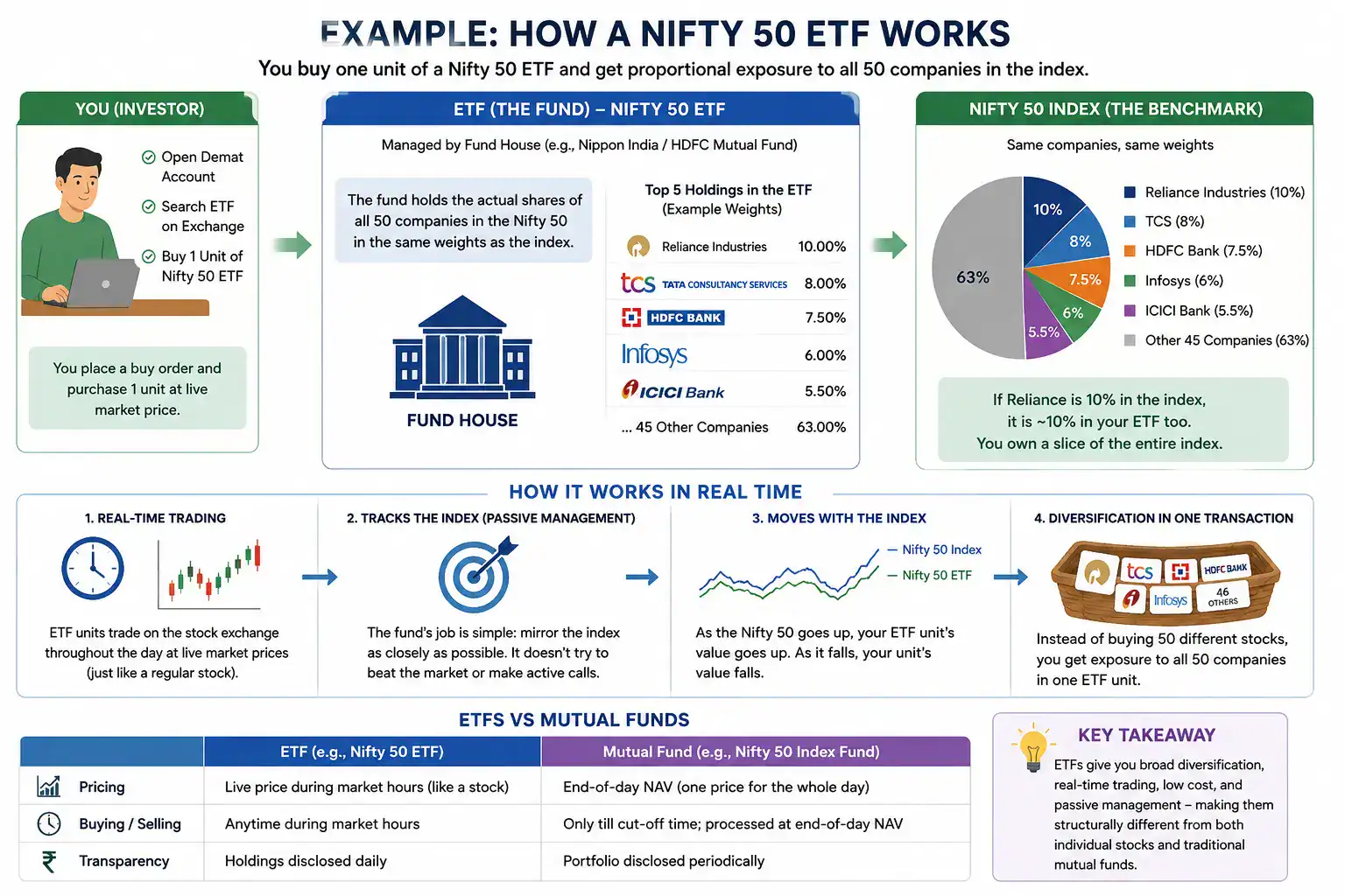 how nifty ETF works