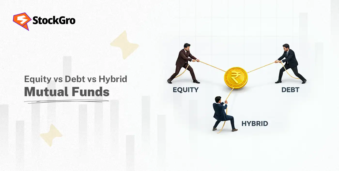 equity vs debt vs hybrid mutual funds