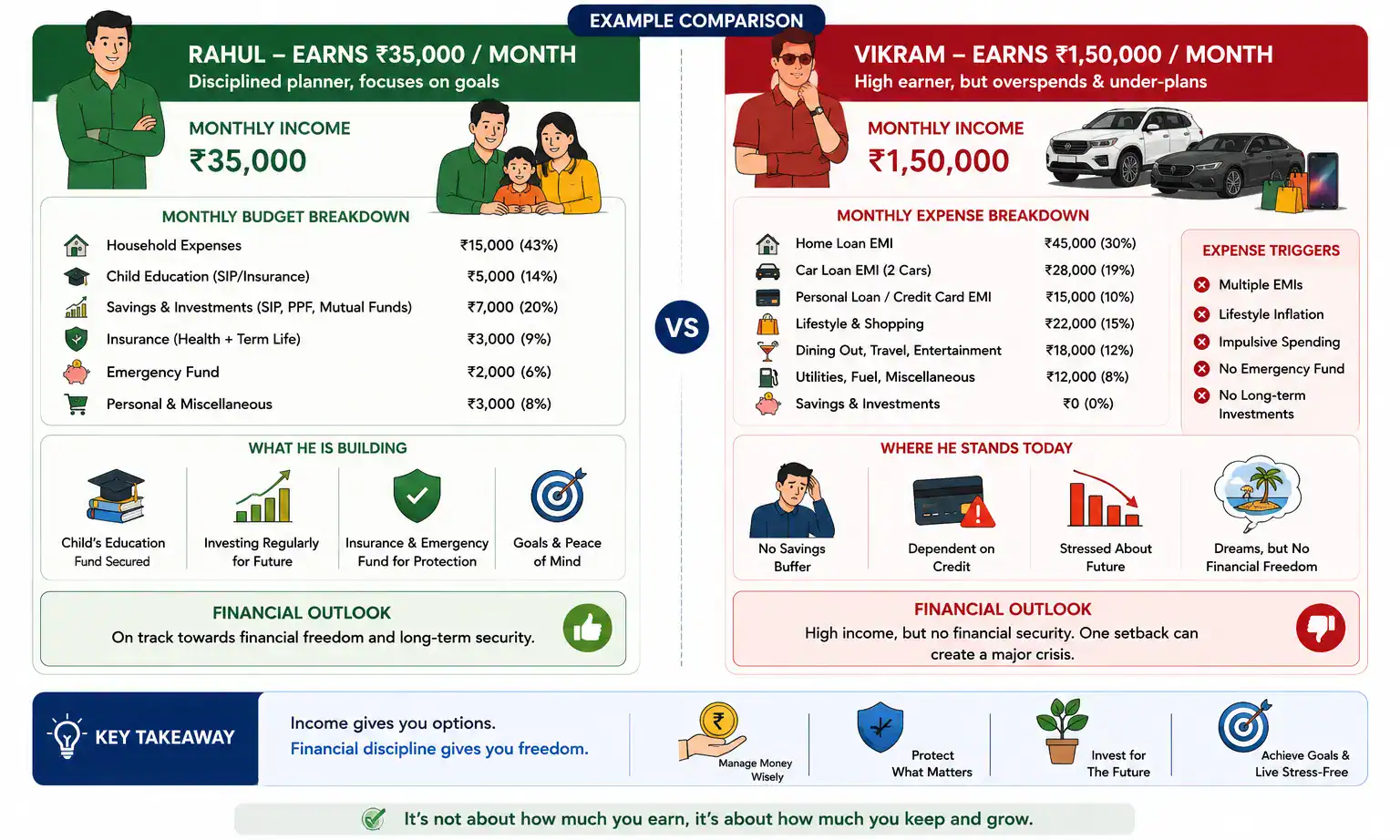 High Salary Means Financial Security