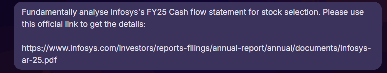 Stoxo conducts a fundamental analysis on the cash flow statements