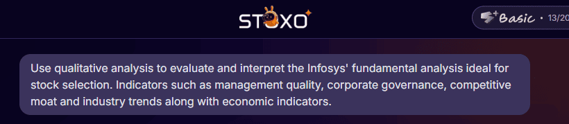 Stoxo can help with qualitative analysis